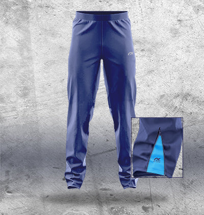 Navy Track Pants with side inserts