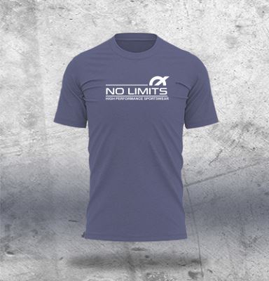 Blue Melange T-Shirt - Design 3