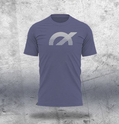 Blue Melange T-Shirt - Design 4